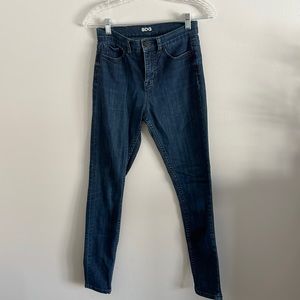 Urban Outfitters BDG high rise twig skinny jeans. Size 26w 29l. Dark blue wash.